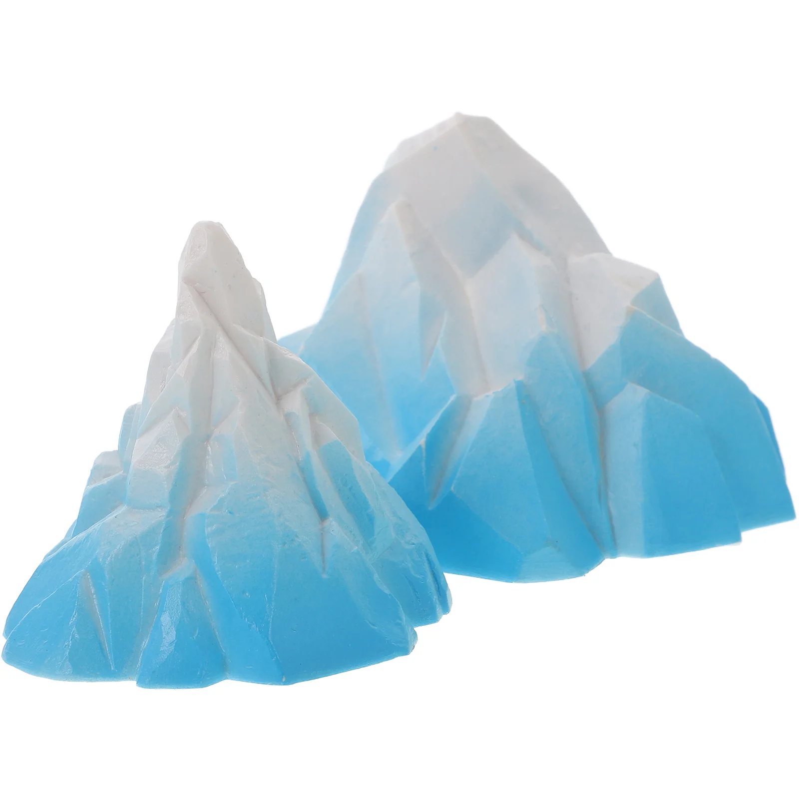 Simulated Iceberg Decoration Mini Floeberg Statue Tiny Ornament Miniature Figurine Model Decorative Animal Figurines