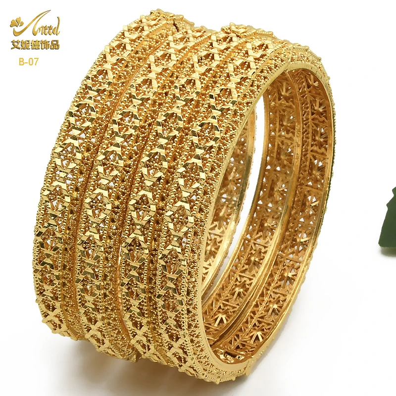 Купи ﻿ANIID Bangles For Women Indian Jewelry Gold Color Bracelets Dubai Designer Wholesale African Brand Luxury Bracelet Moroccan за 276 рублей в магазине AliExpress