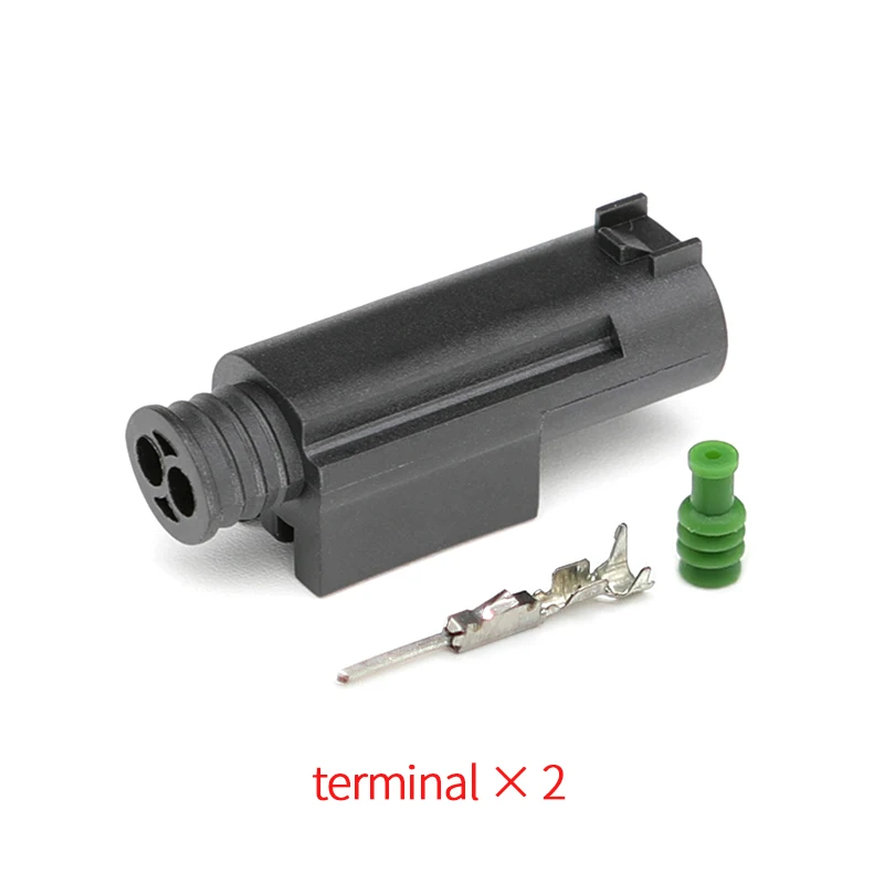 

1-967644-1 2-контактный автомобильный разъем MQS, чувствительный штекер, жгут проводов, штекер, гнездовой разъем