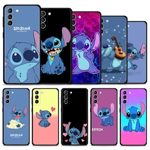 Phone Case For Samsung S21 S20 FE S22 Ultra S10 S9 S8 Plus S10e for Galaxy Note 20 Ultra 10Plus Coque Gradient Love Lilo Stitchs
