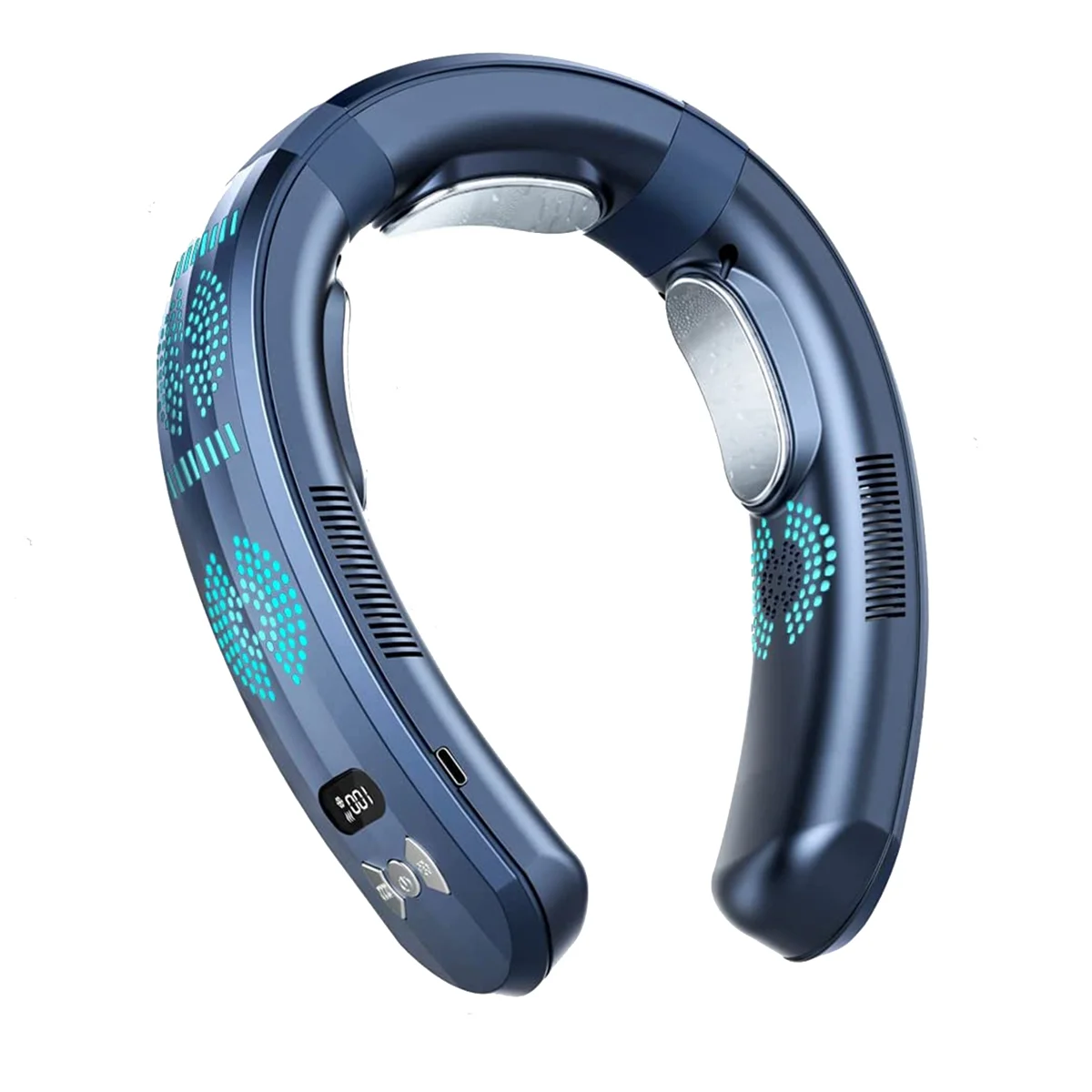 

Portable Neck Air Conditioner Neck Fan Semiconductor Cooling Cooler Fan Intelligent Cooling and Heating 6000MAh-A