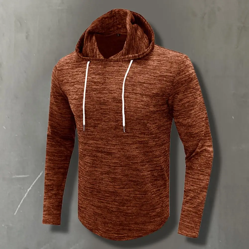 

Осенняя толстовка, эластичная Мужская толстовка, однотонная, с защитой от пиллинга, шикарная мягкая мужская толстовка с Кулиской