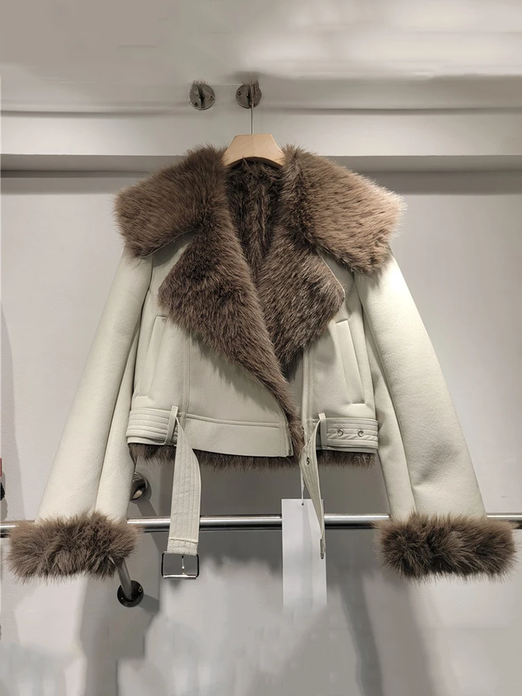 Женская мотоциклетная куртка DEAT с отложным воротником и длинным рукавом из