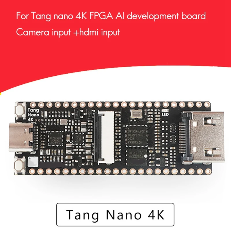 

For Sipeed Tang Nano 4K GW1NSR-LV4C Cortex-M3 Gaoyun FPGA Goai Development Board Support OV2640 Camera Module