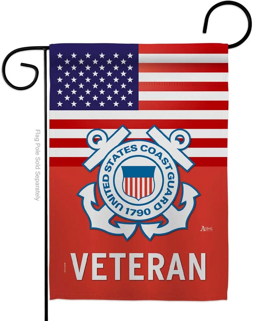 Флаг ветерана охранника побережья США вооруженные силы USCG Semper Paratus американские