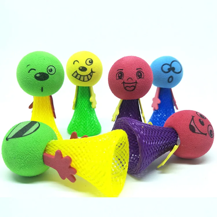 

5pcs Cute Kids Fidget Toy Jumping Popper Spring Launcher Pressure Relief for Children Bouncing Doll Toy