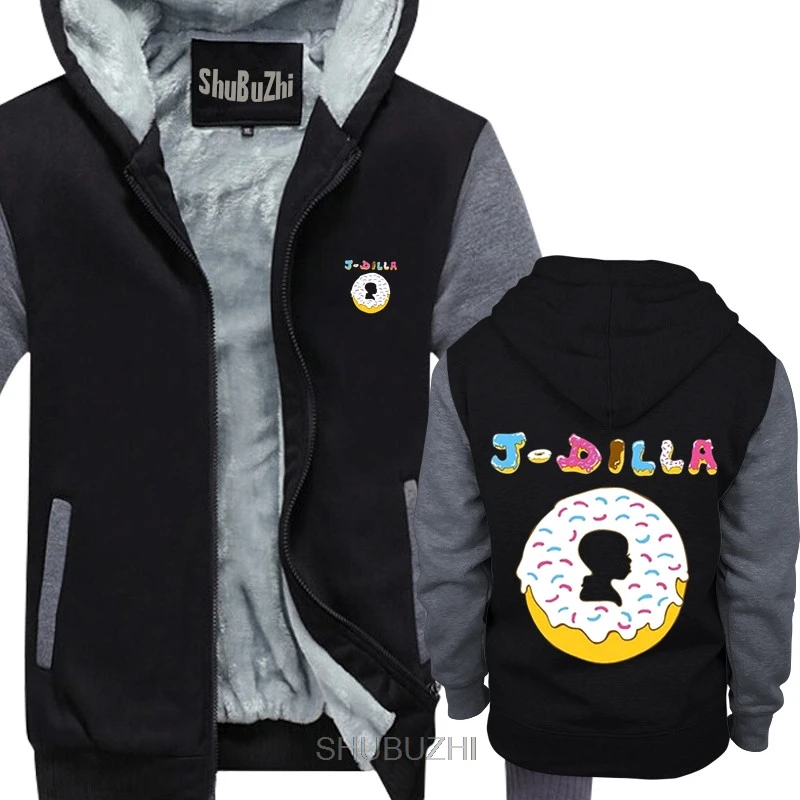 

new arrived J Dilla Baby Design shubuzhi men winter thick fleece jacket coat sweatshirt cool zipper hoodies casual hoody