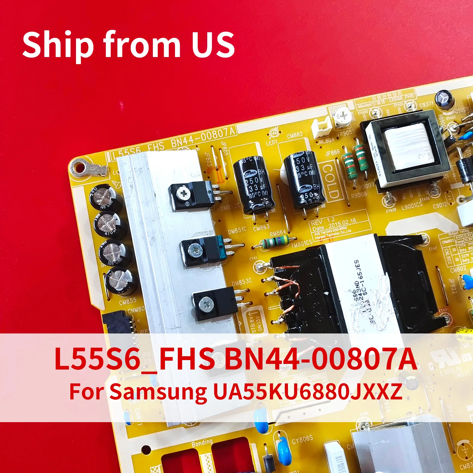 

BN44-00807A l55s6 _ fhs плата питания для телевизора 55 дюймов Samsung UA55KU6880JXXZ UA55JU6800JXXZ UA55JU6400JXXZ BN44-00807C