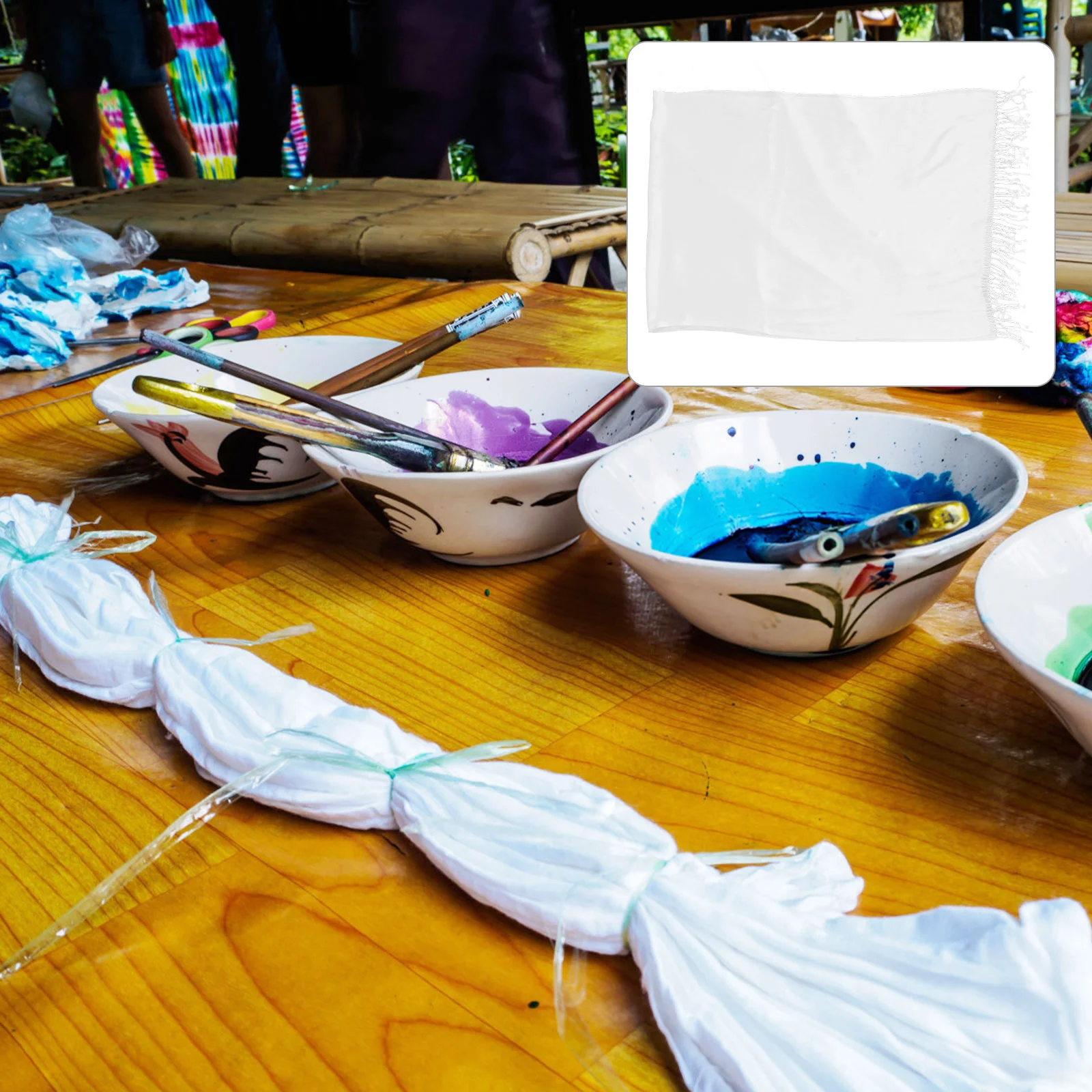 Аксессуары чистый белый шарф детский зимний теплый хлопковый галстук