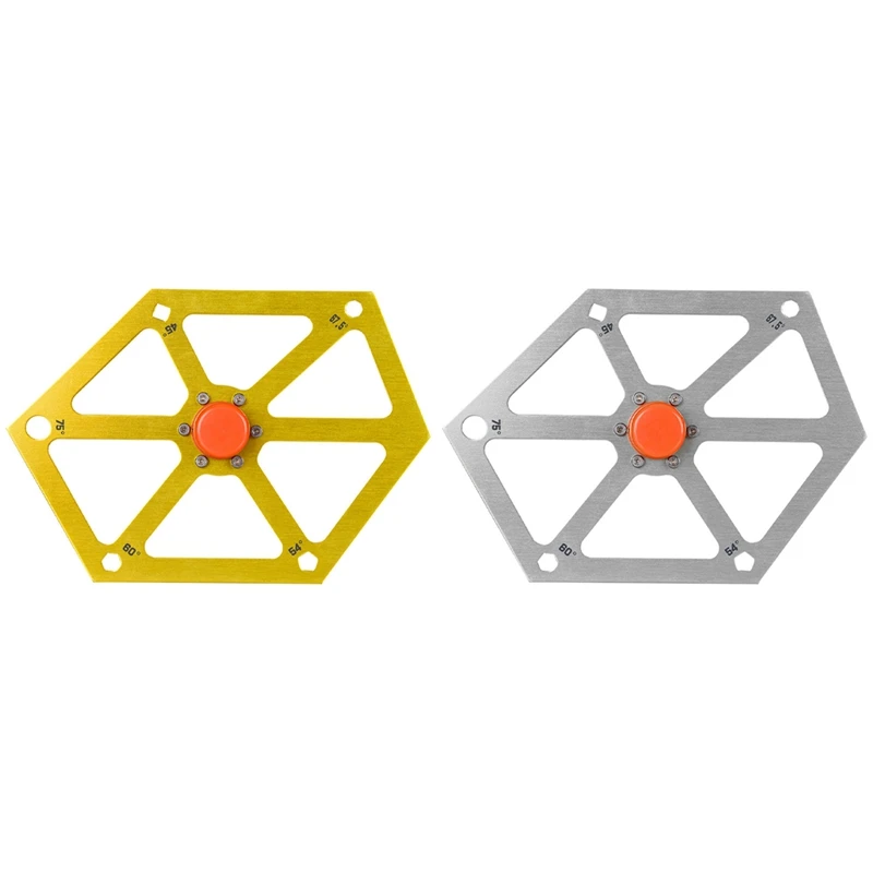 

Angle Ruler Cutting Machine Table Saw Angle Adjustment With Magnetic Aluminum Alloy Hexagonal Ruler