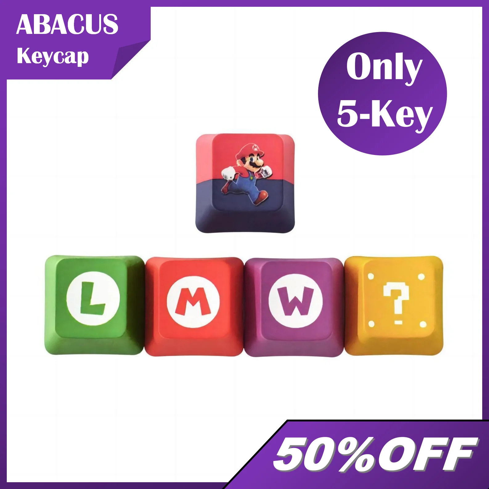 

Колпачки для клавиш OEM, 5 клавиш, Набор колпачков для клавиш с сублимационной печатью, колпачки для клавиш в мультяшном стиле, механические а...