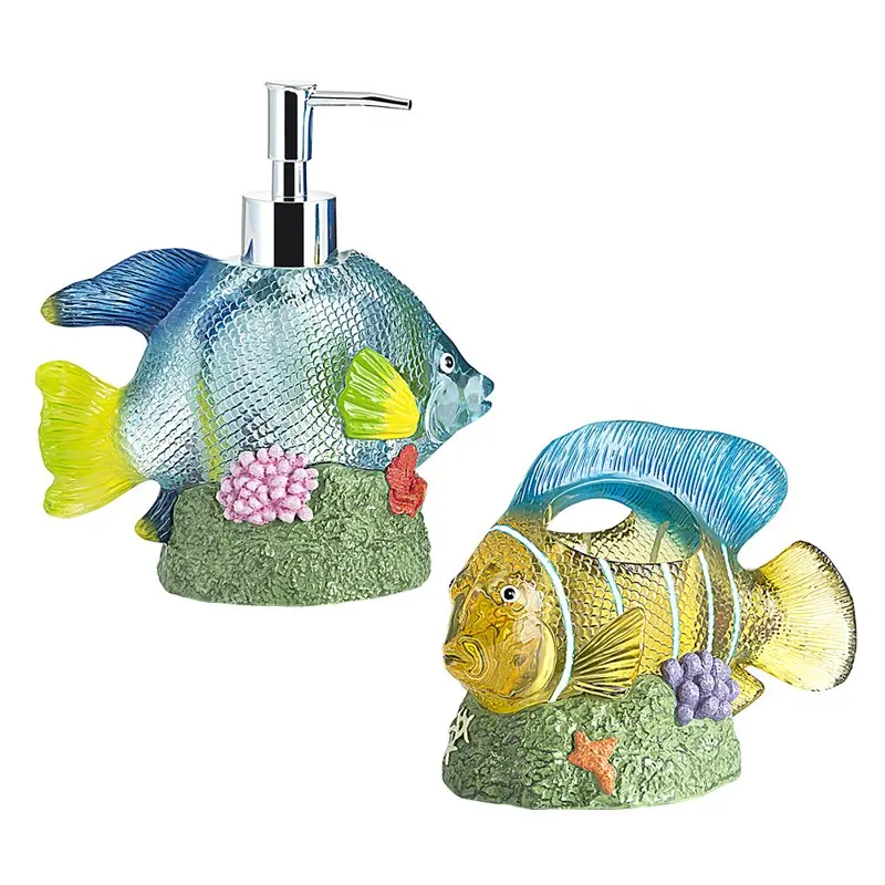 

Under the Sea 2-Piece Resin Bath Set by Allure Home Creation