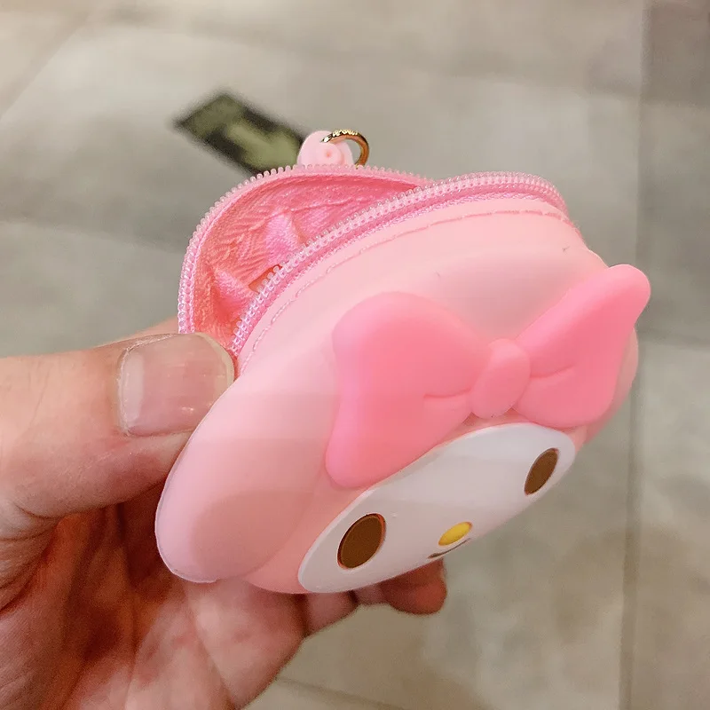 Kawaii Sanriod Cinnamonroll My Melody KT cat Аниме мультфильм Мини Кошелек для монет брелок