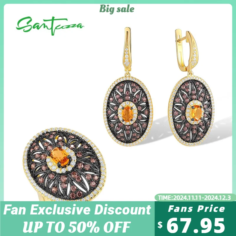 SANTUZZA комплект ювелирных изделий из стерлингового серебра 925 пробы для женщин