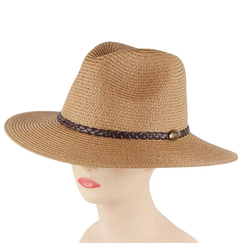 

Casual Women Straw Visor Hat Wide Brim Straw Hat Women Summer Beach Visor Hat Quick Dry Sun Protection Hats For Women And Men