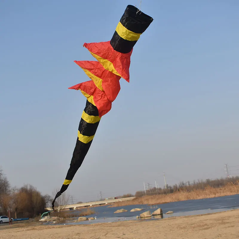 Бесплатная доставка большой воздушный змей Windsock 3d с хвостом уличные забавные
