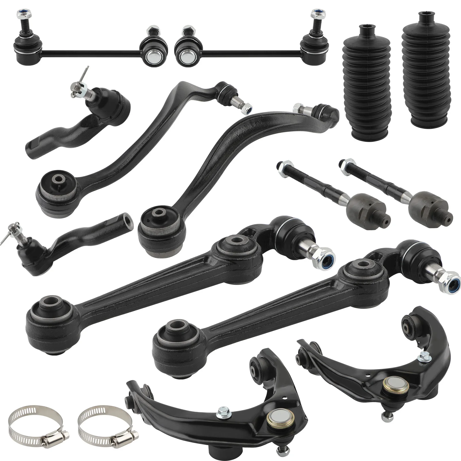 

14pcs Front Control Arm Tie Rods Sway Bar End Link Kit for Ford Fusion 2007-2009