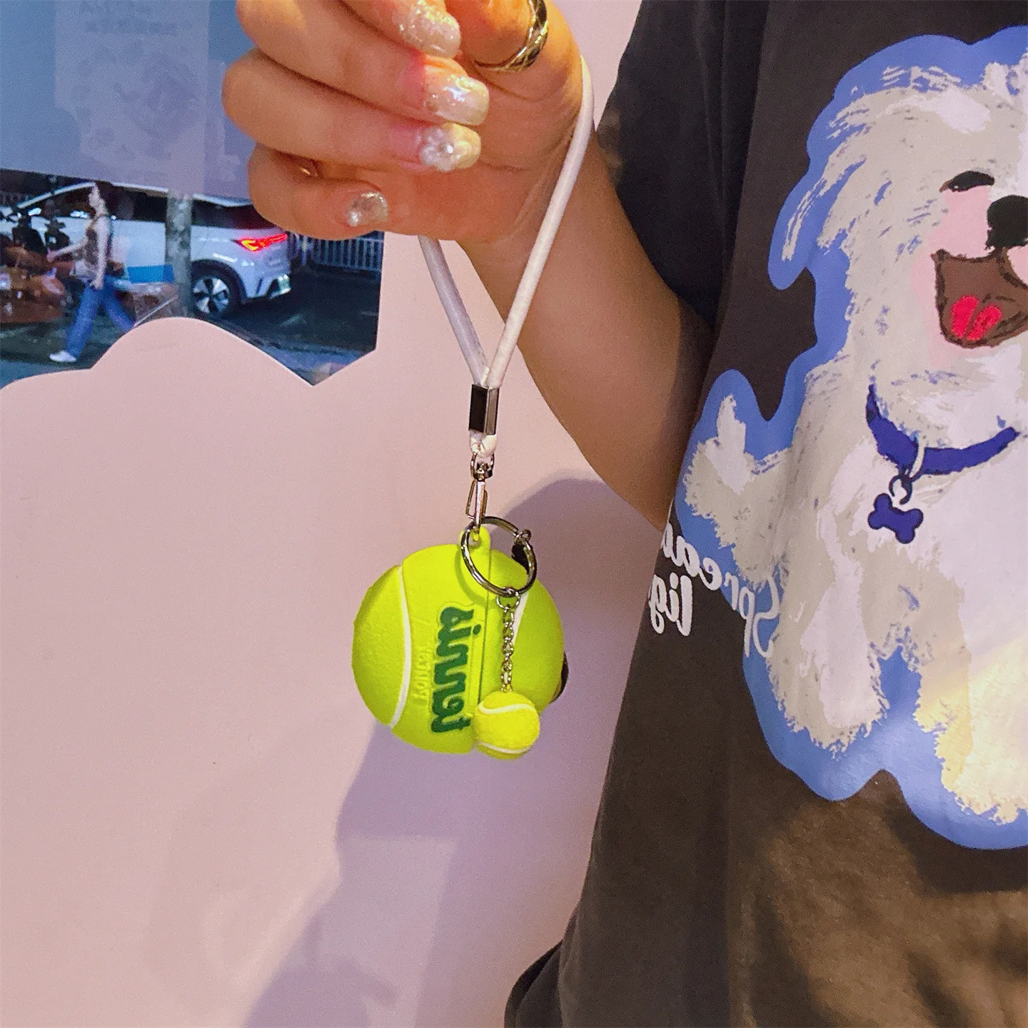 3D теннисный чехол для Apple Airpods 4 3 2 1, защитный чехол для Airpods Pro2 поколения, милый декоративный кулон Nice Touch (art.: 3920d092e9ada) - 3920d092e9ada