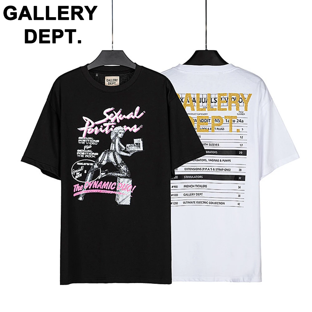 

Галерея DEPT, новинка 2023, граффити с надписью, женская модная Оригинальная футболка, мужские топы, летние модели