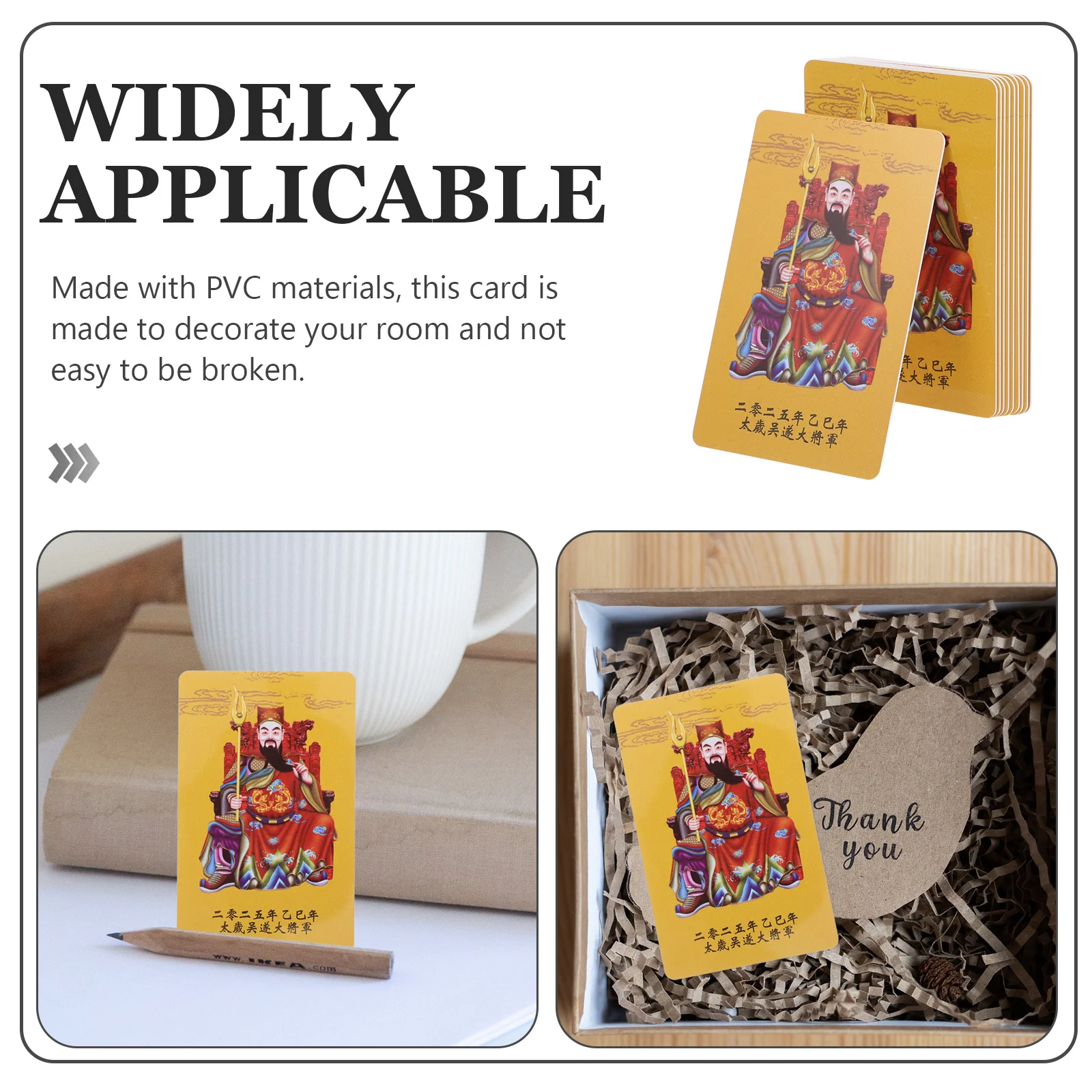 Лунный календарь на 10 шт. Год Тай Суи и змея в стиле шинуазри Декор