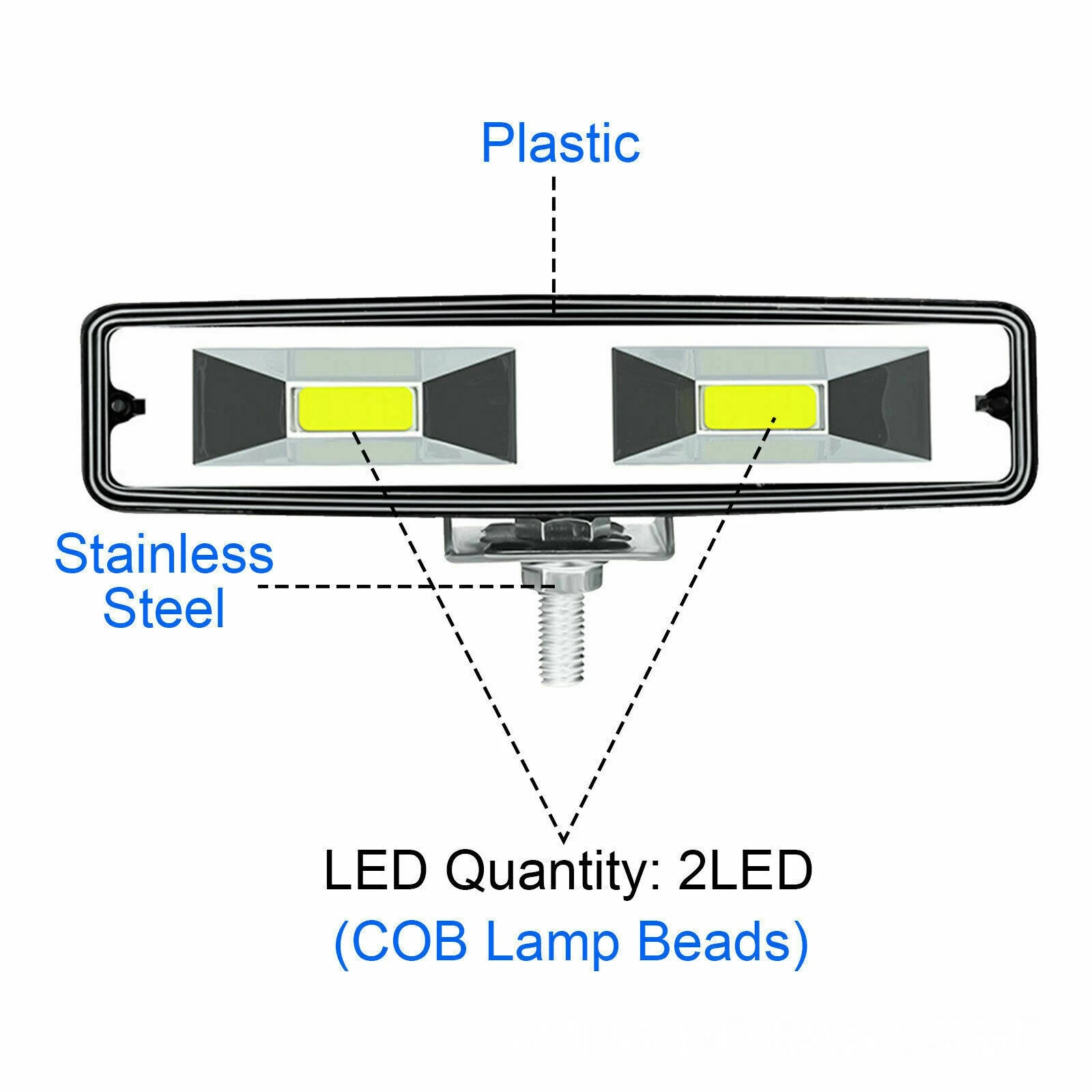 Лампа ближнего и дальнего света 48 Вт 6 дюймов