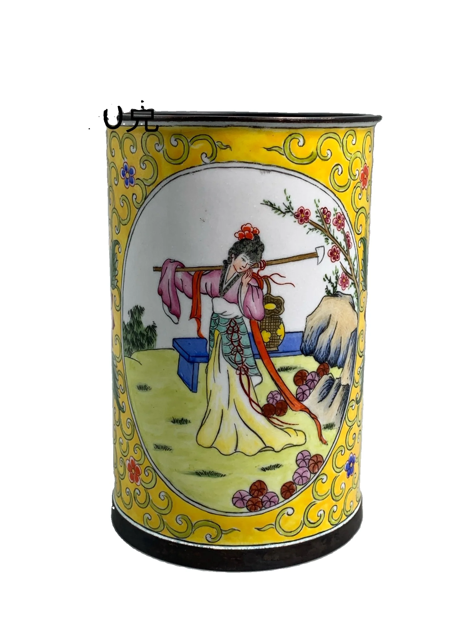 

MOZART Cloisonne Enamel Pen Holder Style 351 Chinese Traditional Style Antiques Fine Art Gifts Crafts