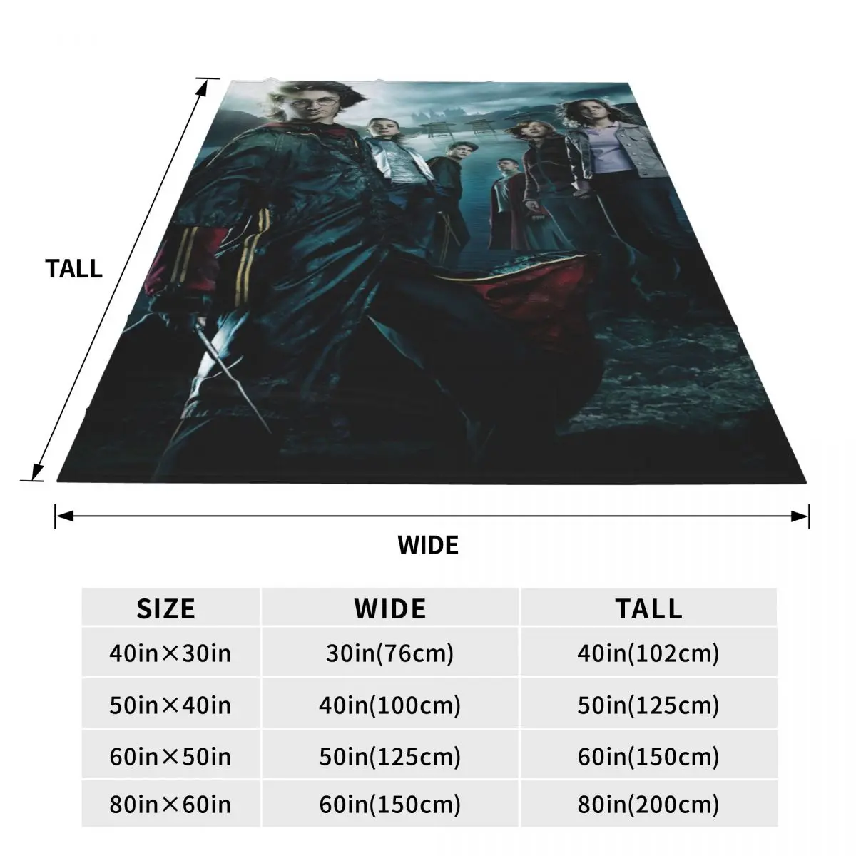 Супер теплое одеяло для путешествий кубок огня с Гарри Поттерным фланелевым