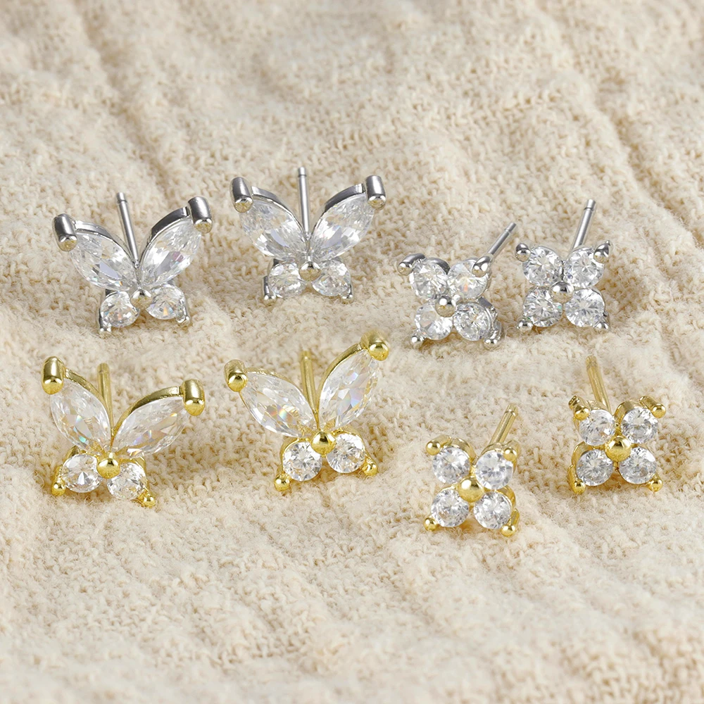 1 шт. серьги-гвоздики из нержавеющей стали с плоской головкой спираль для козелка