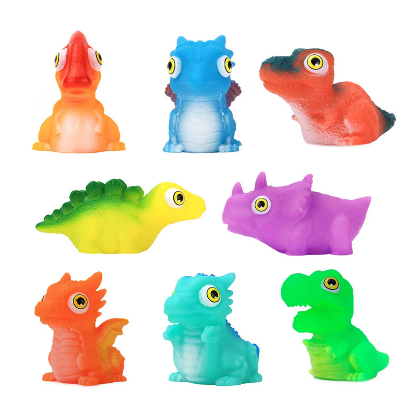 

Dinosaur Bath Toys For Kids Ages 1-5 Light Up Floating Bath Toys For Toddlers Luminous Pool Toys For Boys And Girls