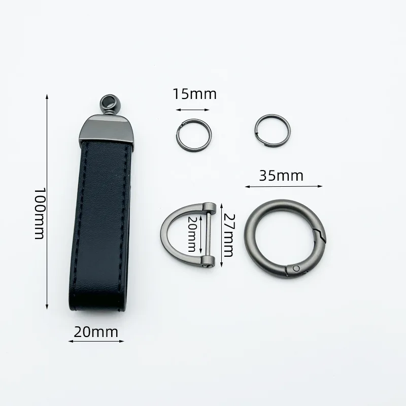Высококачественный кожаный автомобильный брелок для ключей из искусственной