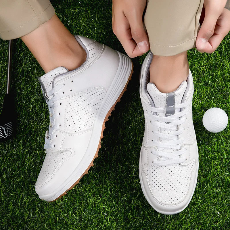 Professional Golf Shoes Brand Comfortable Men and Women Gray Black Grass Anti-skid Golf Training Shoes Size 36-46