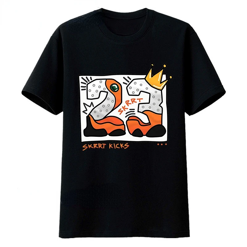 

Number 23 Air 13 Retro Sneaker Streetwear Unisex Cotton T-shirt Men Women Short-sleev Printing Tops Casual Streetwear Camisetas