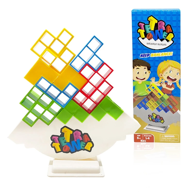 

Y3NF Balance Blocks Set Montessori Toy Tower for Kiddie Multiplayers Table Stacking Toy Shape Learning Sorting Party Favors