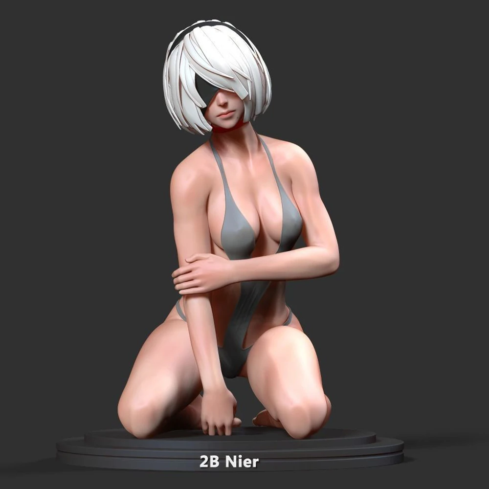 1:24 2b Nier SFW 3d набор игрушек из смолы с принтом Gk Неокрашенная фигурка diyunсобранная
