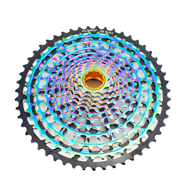 VG Спорт 12 Скоростей 10-51T Ultimate Freewheel Радуга Сверхлегкий износостойкий s Velocidade K7 MTB