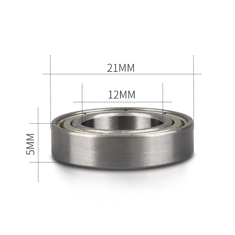 

2Pcs Bike Bicycle Bearings 61801ZZ/6801ZZ Bearings Thin Section 12x21x5mm Rubber + Steel Bearing For Many Bikes Bicicleta