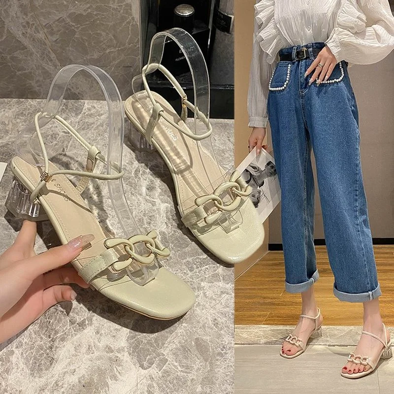 

2022 Women's Sandals Lady Girl Sandals Summer Women Casual Jelly Shoes Sandals Hollow Out Flats Beach Sandals High heel slippers