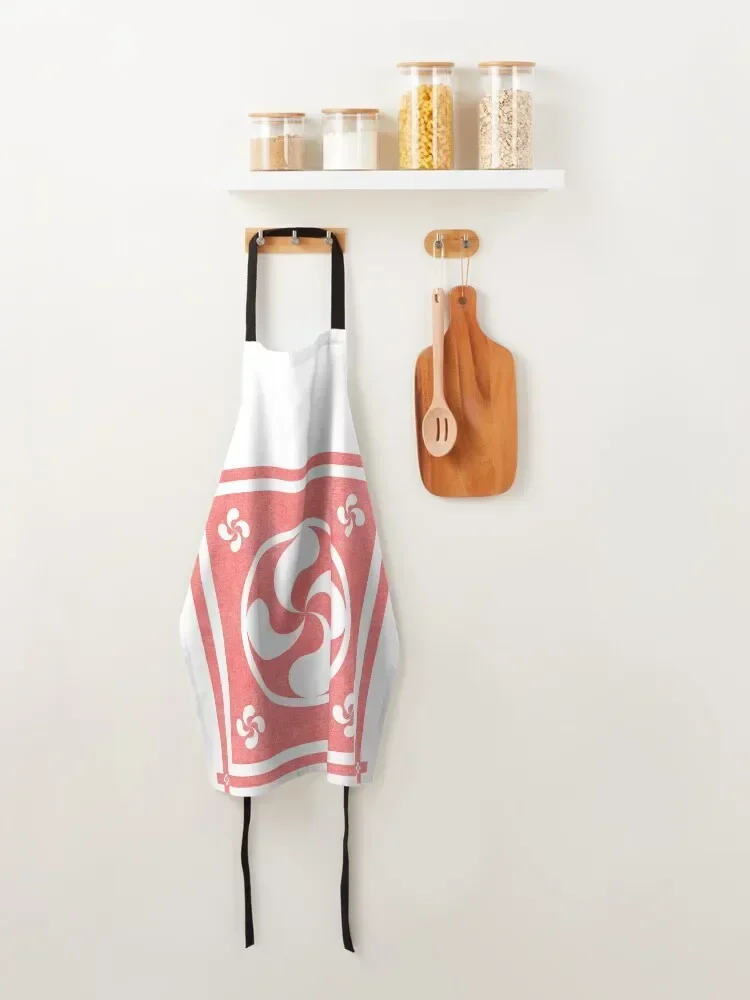 neiadi белый шарф Lauburu фартук для парикмахера официанта мужской кухонный инструмент