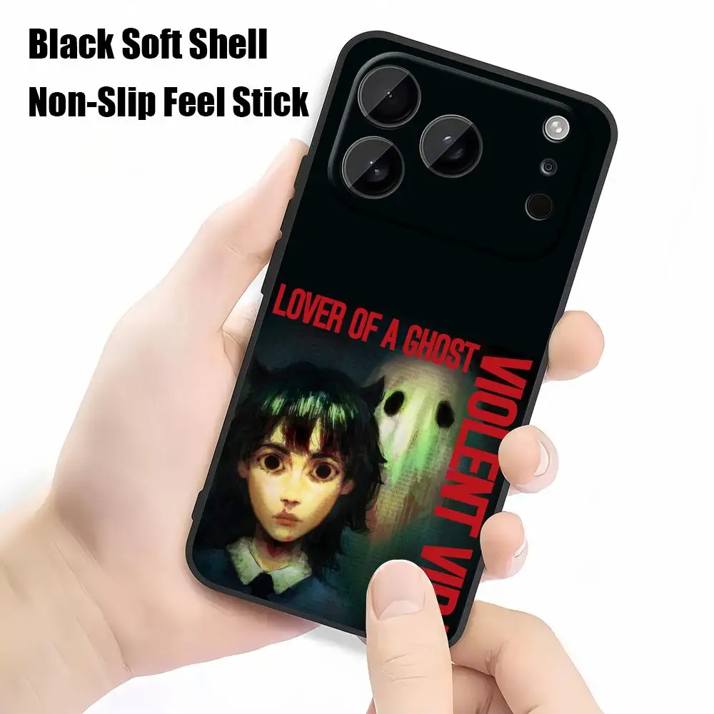 Фото Чехол для телефона V-VIOLENT VIRA для iPhone 17 Air 16 16e Plus Pro MAX15 14 13 12 11 xr 7 8 6 se XSmax Мягкий черный чехол №1