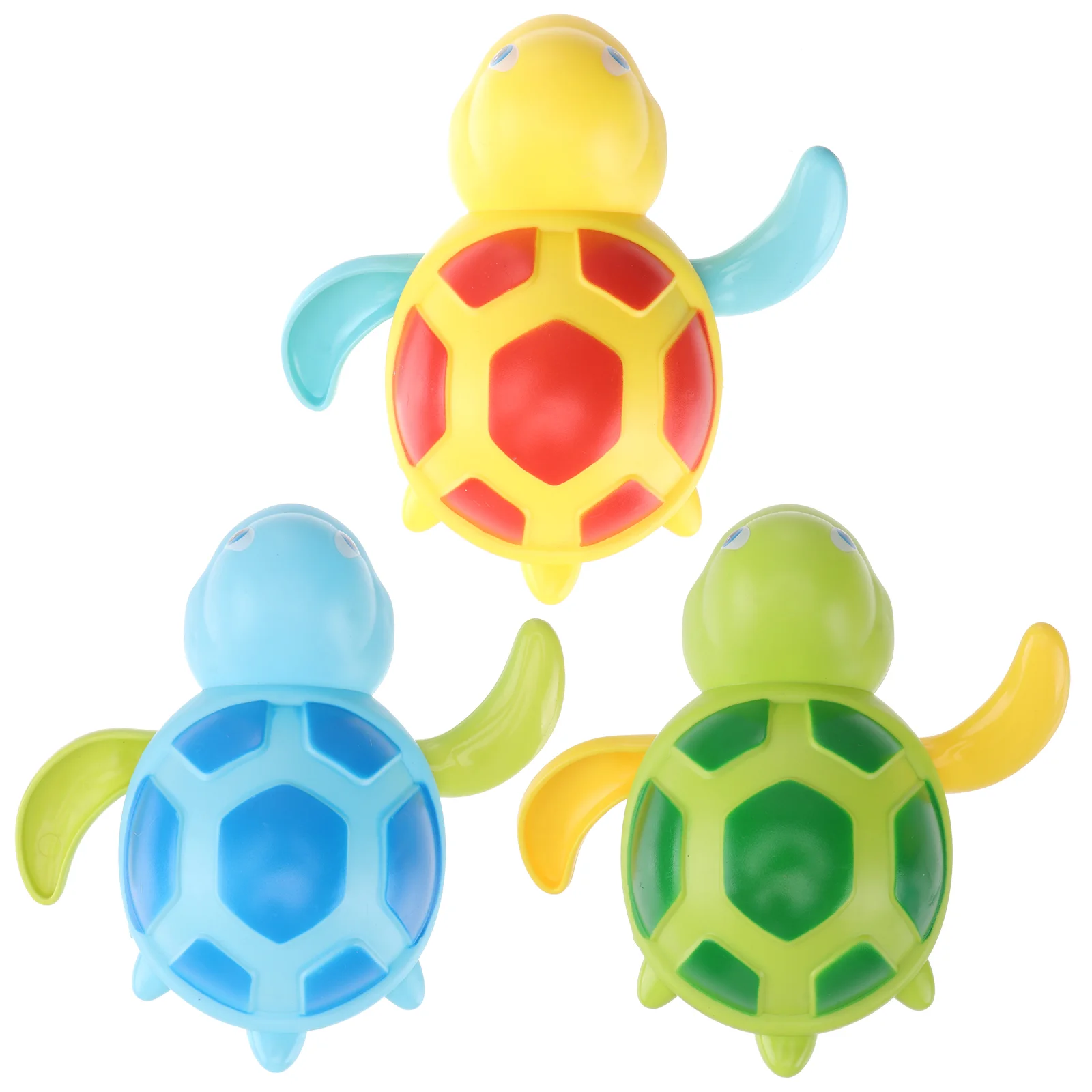 

3pcs Children Lovely Turtle Bathtub Wind-up Toys Water Toys (Assorted Color)