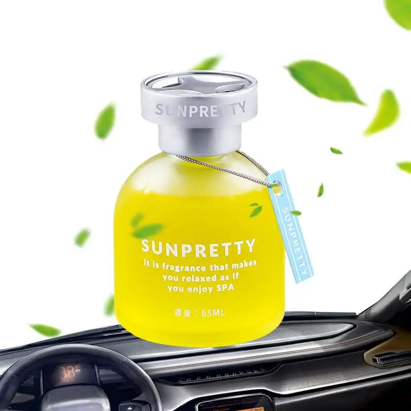 Car Air Outlet Dashboard Perfume Pendant Fragrance Air Freshener Glass Perfume Diffuser Bottle Aromatherapy Decor Accessories