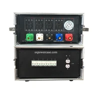 50 amp outlet power distribution box controlling panel for stage event