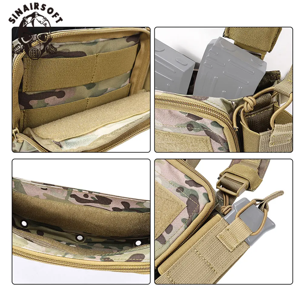 Тактический нагрудный жилет SINAIRSOFT D3CR Micro с подсумками для магазинов 5.56, 7.62 и 9 мм (нейлон), для охоты и активного отдыха (art.: 3920da52a798a) - 3920da52a798a