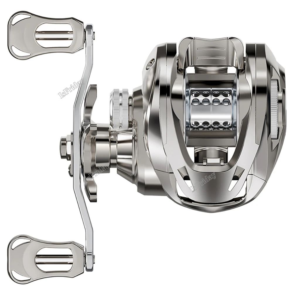 

Baitcasting Reel High Speed 6.3:1 Gear Ratio 5+1BB Fresh Saltwater 10-Magnetic Brake System Ultralight Fishing