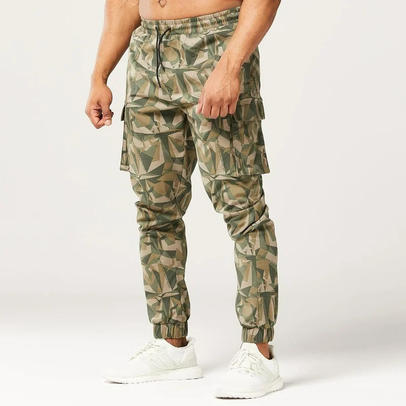 

Men's New Muscle Casual Fitness Brother Camouflage Sports Pants Slim-Fit Sports Running Sports Pants M-2XL
