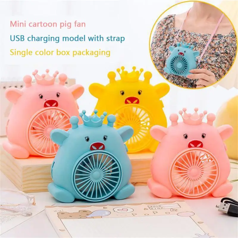 

Пластиковый мини-вентилятор с зарядкой от Usb, портативный кулер с подвеской на шею, летние охлаждающие инструменты, креативный