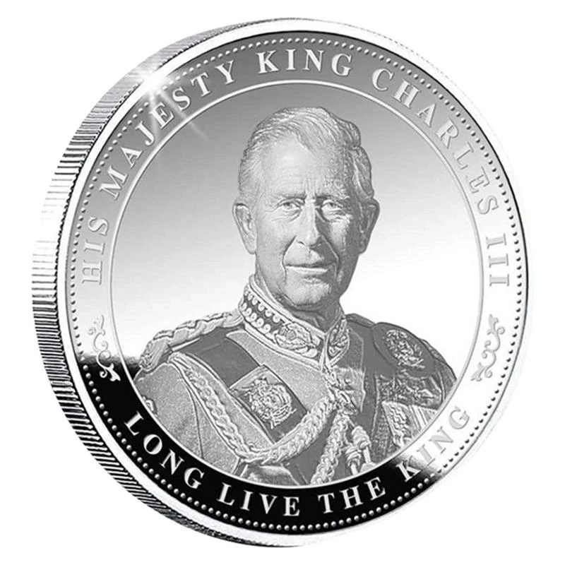 

Металлическая памятная монета New King Charles III, Британский Королевский король Великобритании, вызов, искусство, сувенирный подарок