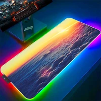 cloud gaming keyboard mat rgb large mouse pad gamer desk protector table pads yugioh playmat office carpet xxl mousepad company