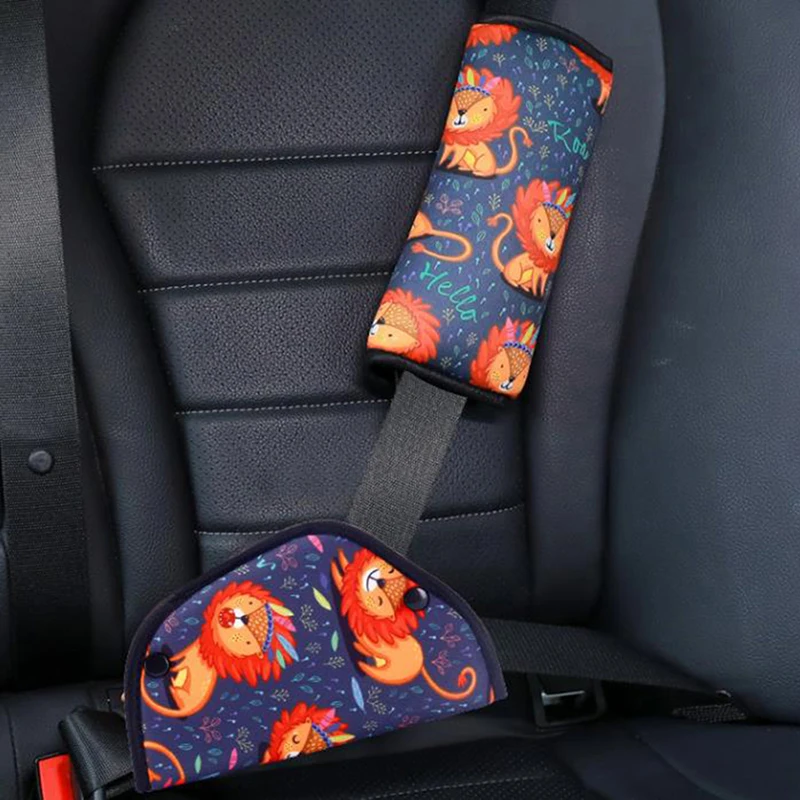 

Car Seat Belt Adjustment Holder Seatbelt Padding Cover for Baby Child Kids Anti-Neck Safety Shoulder Positioner Shoulder Pad Kit