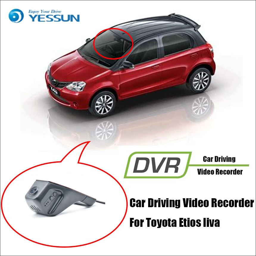 

Видеорегистратор автомобильный YESSUN, HD 1080P, не задняя, для Toyota Etios, liva